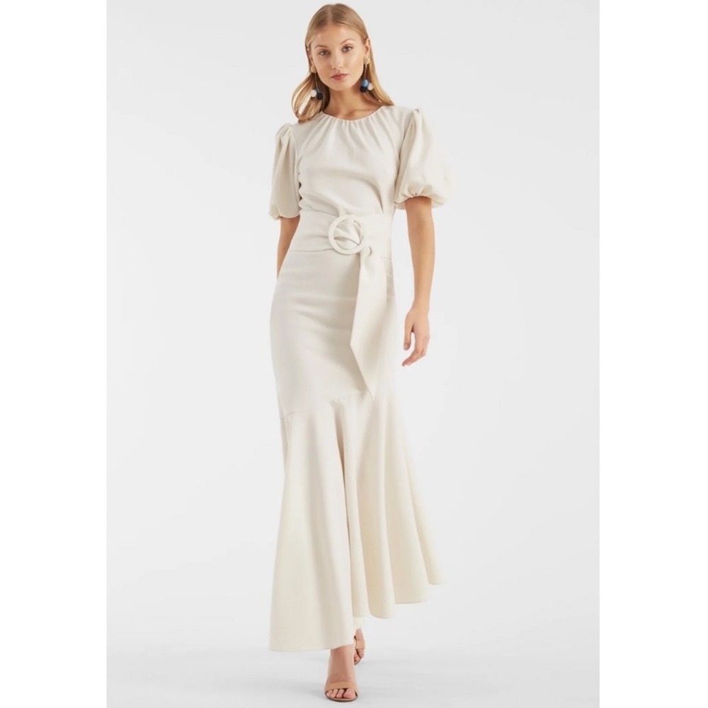 NWT Sachin + Babi Camila Crepe Ruched
Mermaid Dress Ivory Sz 12 $650